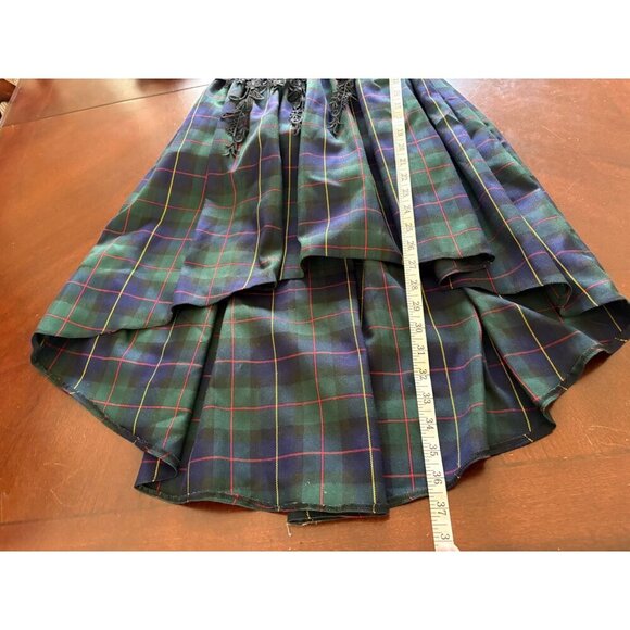 Trish Scully NWT Belle Gown Blackwatch Tartan Plaid Christmas Holiday Dress  6 - Picture 10 of 15